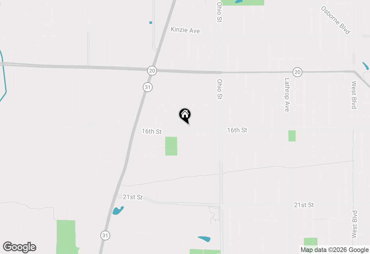 Map of 1545 Ostergaard Ave, Racine, WI 53406