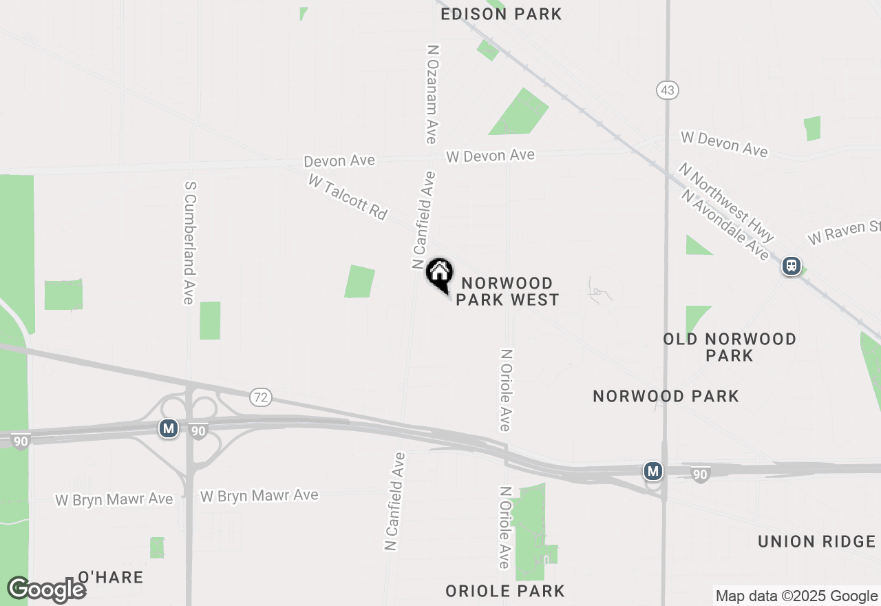 Map of 7733 W Glenlake Avenue, Chicago, IL 60631