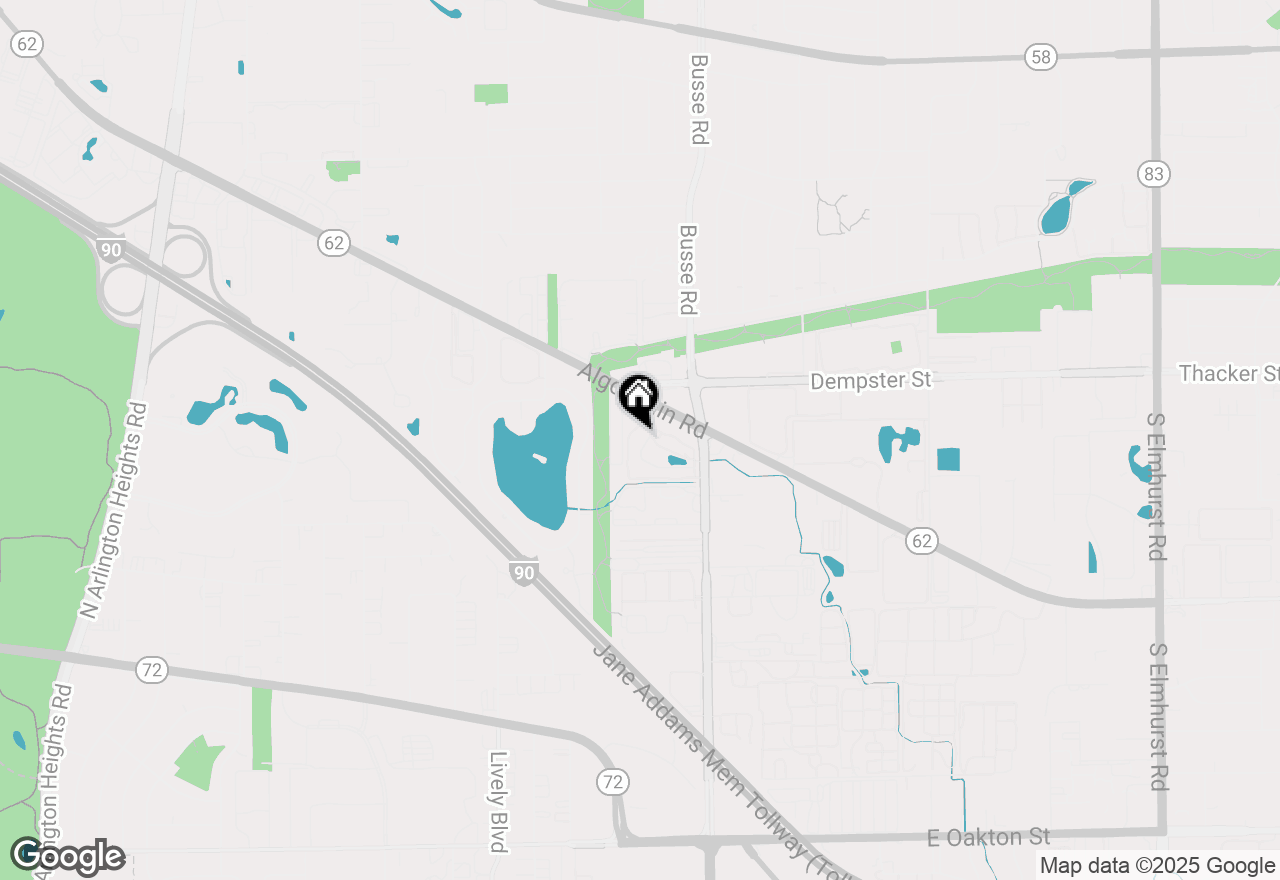 Map of 1727 W Crystal Lane #212, Mount Prospect, IL 60056