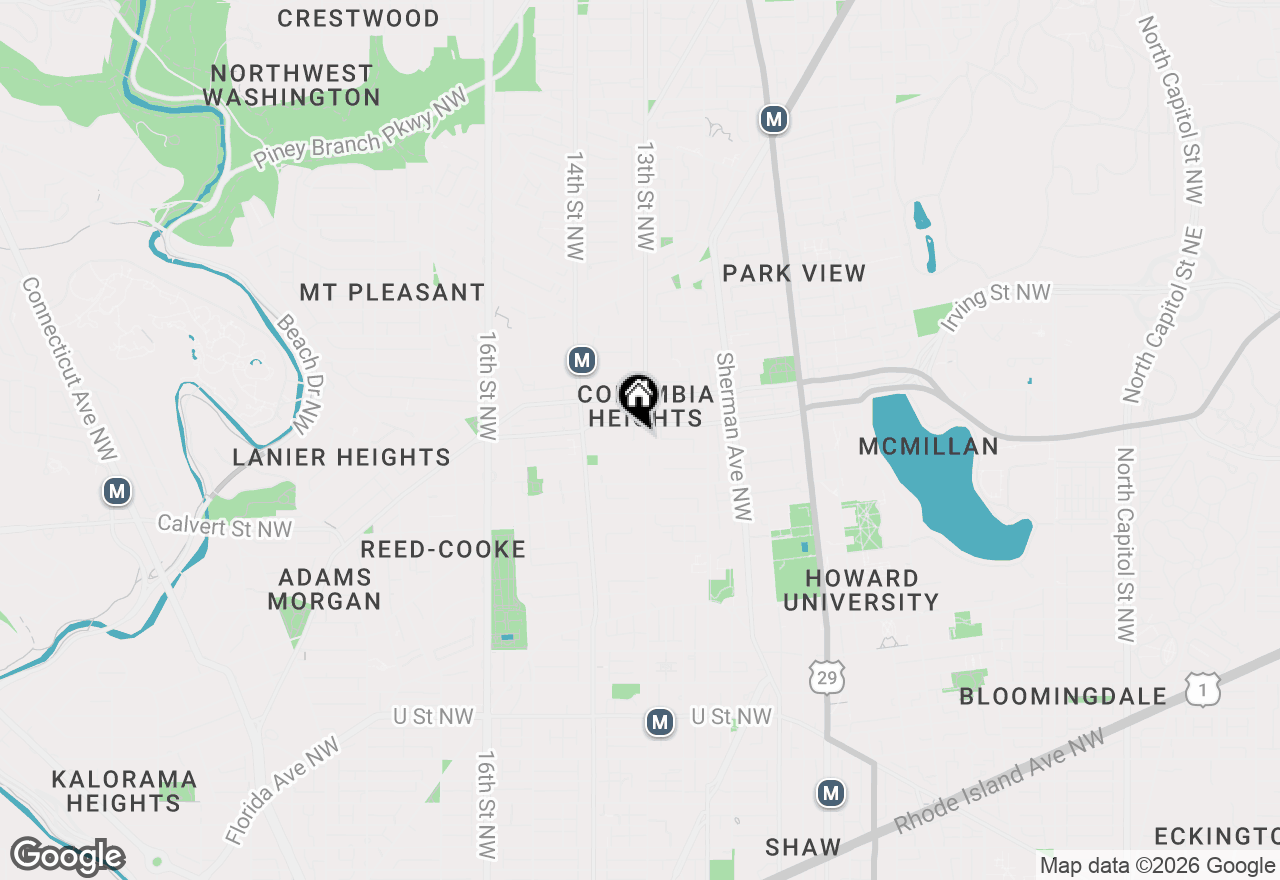 Map of 2812 13th Street Nw #3, Washington, DC 20009
