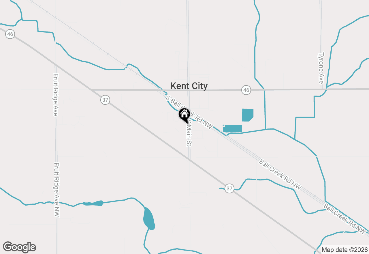 Map of 217 S Main Street, Kent City, MI 49330