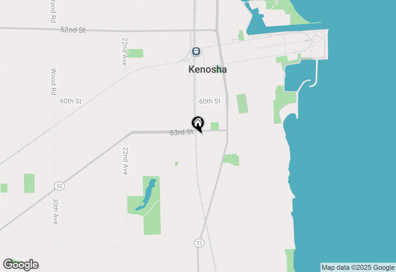 Map of 6315 13th Ave, Kenosha, WI 53143