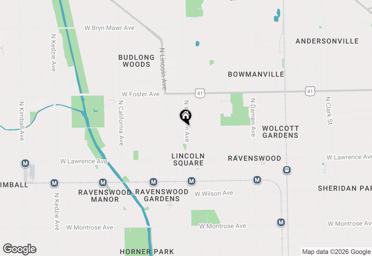 Map of 4956 N Western Avenue #3N, Chicago, IL 60625
