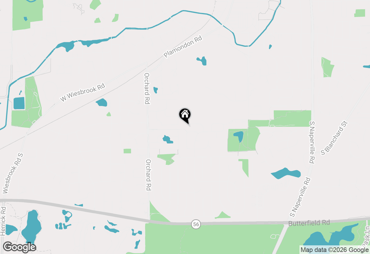 Map of 924 Deerpath Court, Wheaton, IL 60189