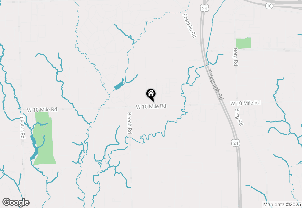 Map of 25560 W 10 Mile Road, Southfield, MI 48033