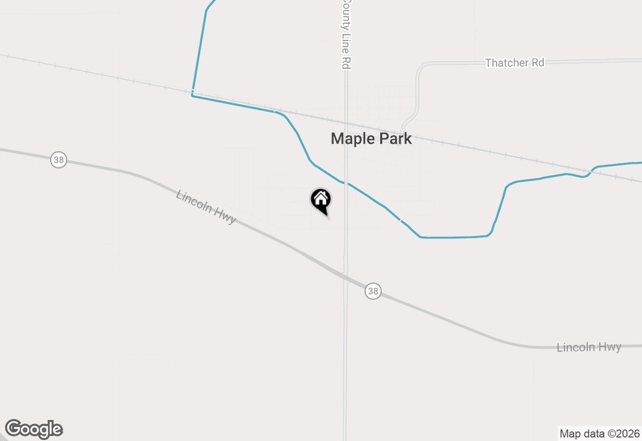 Map of 687 S Elizabeth Street, Maple Park, IL 60151