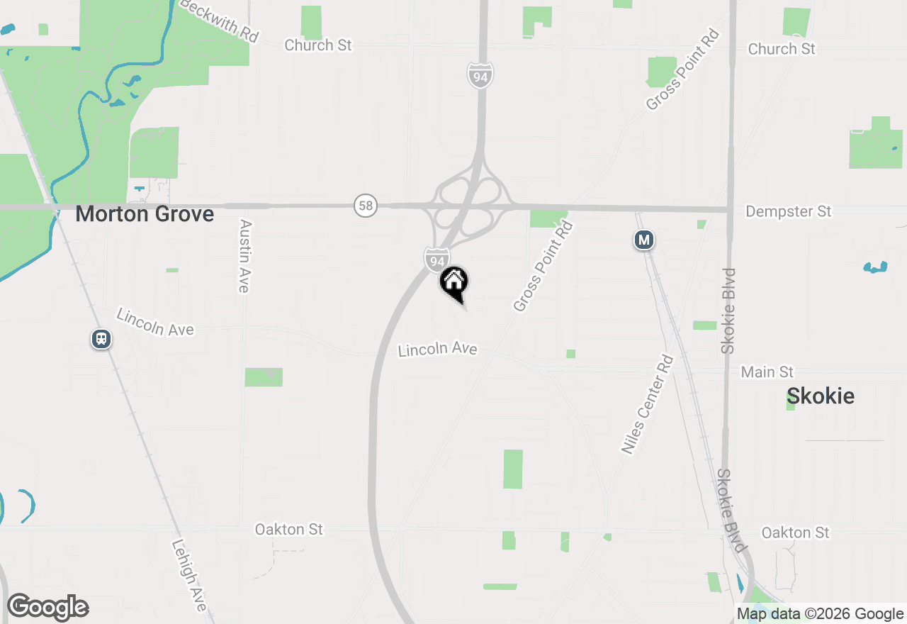 Map of 8541 Lotus Avenue #711, Skokie, IL 60077