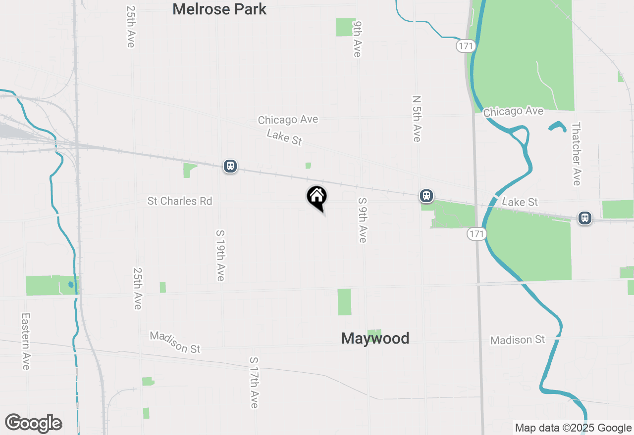 Map of 126 S 12th Avenue, Maywood, IL 60153