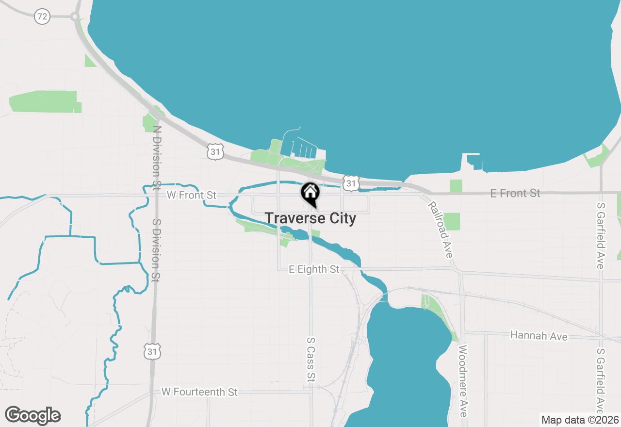 Map of 741 S Creek Court, Traverse City, MI 49696