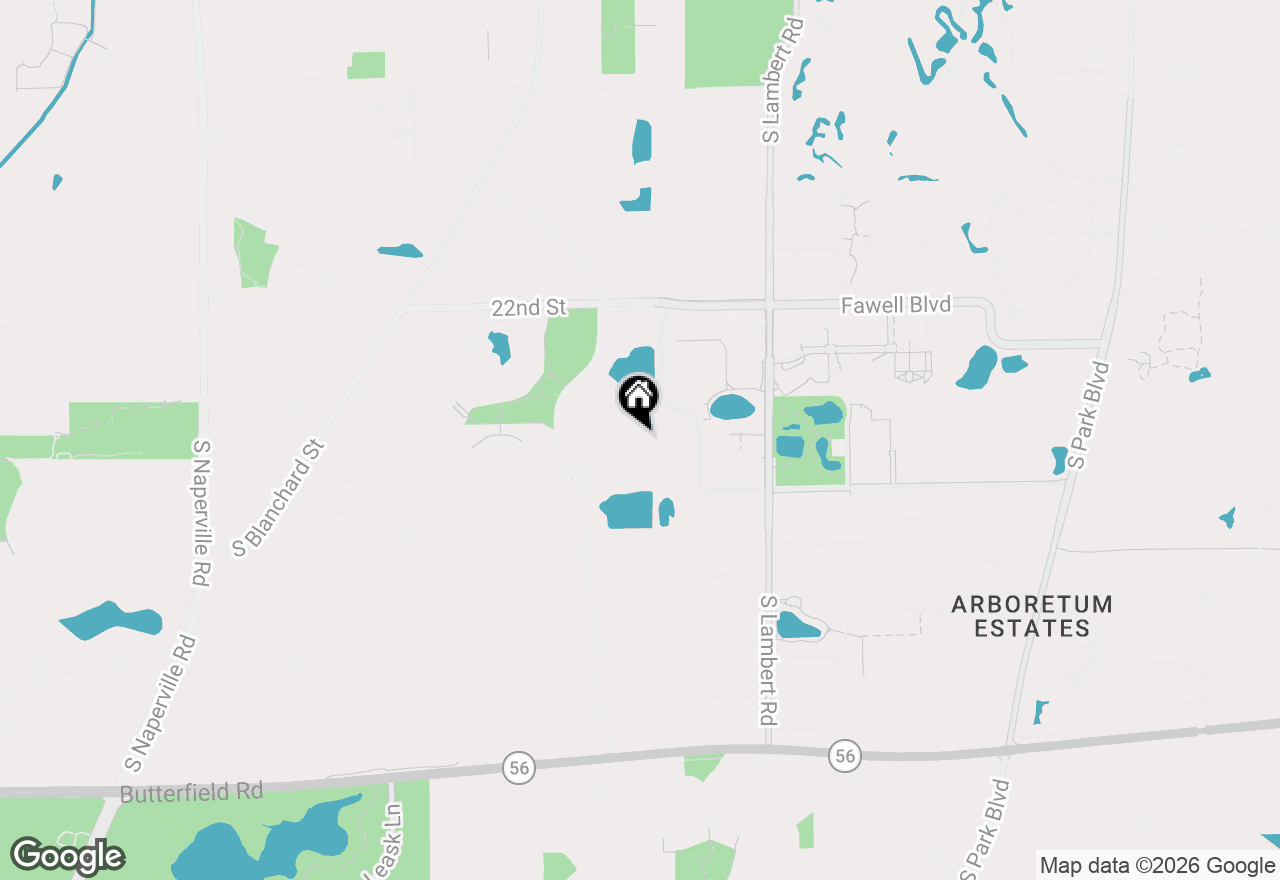 Map of 1715 Lakecliffe Drive #B, Wheaton, IL 60189