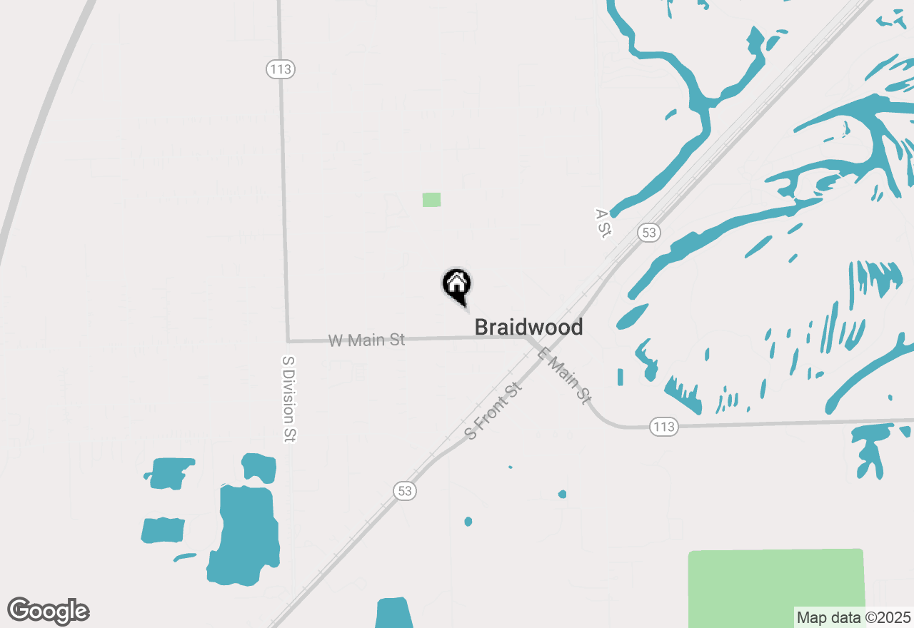 Map of 133 E Elm Street, Braidwood, IL 60408