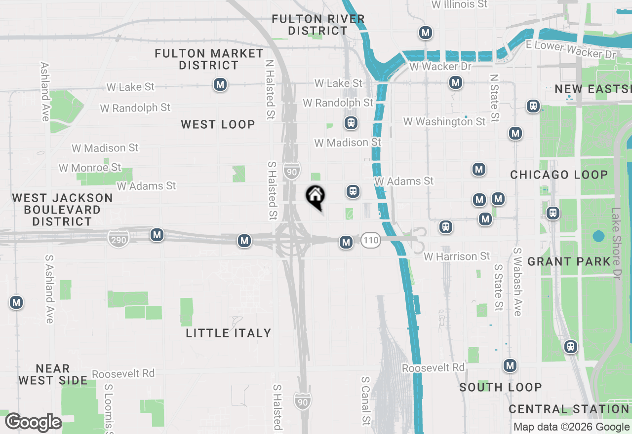 Map of 333 S Desplaines Street #302, Chicago, IL 60661