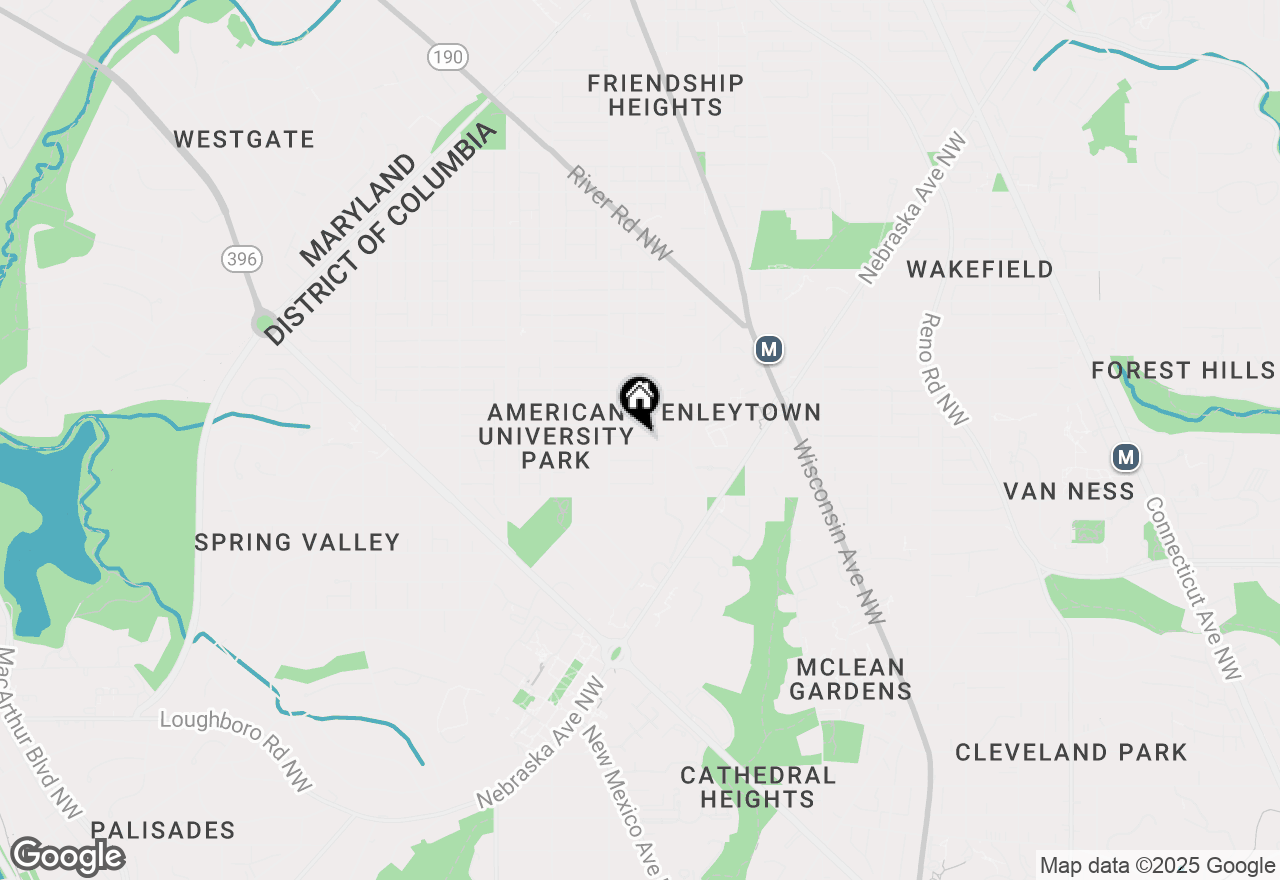 Map of 4323 Warren Street Nw, Washington, DC 20016