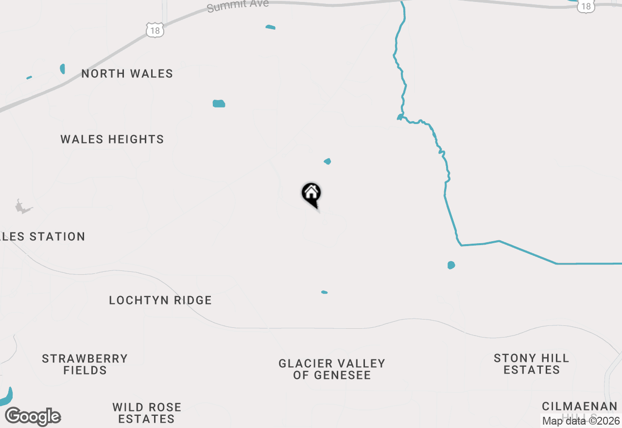 Map of 128 Legend Way, Wales, WI 53183