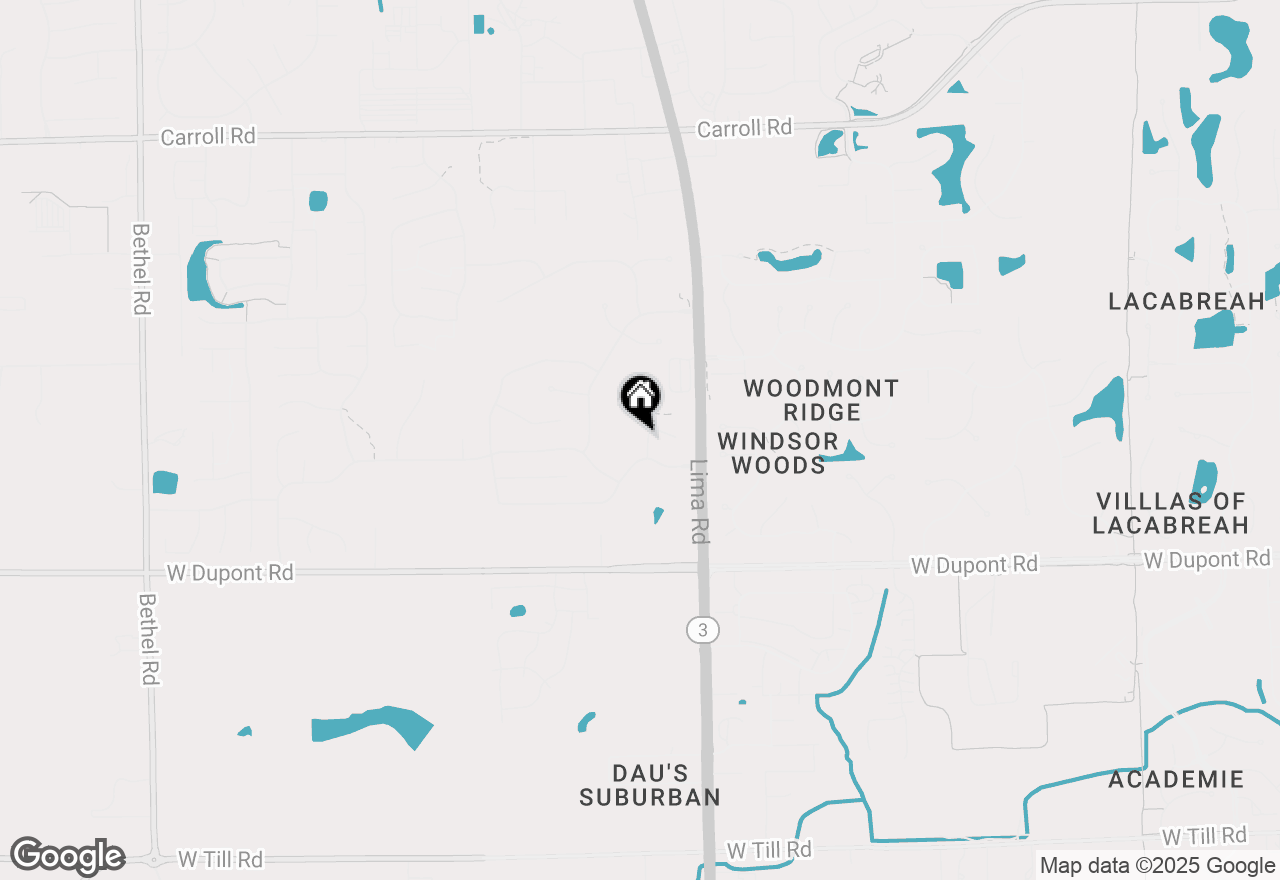 Map of 10717 Wild Ridge Place, Fort Wayne, IN 46818
