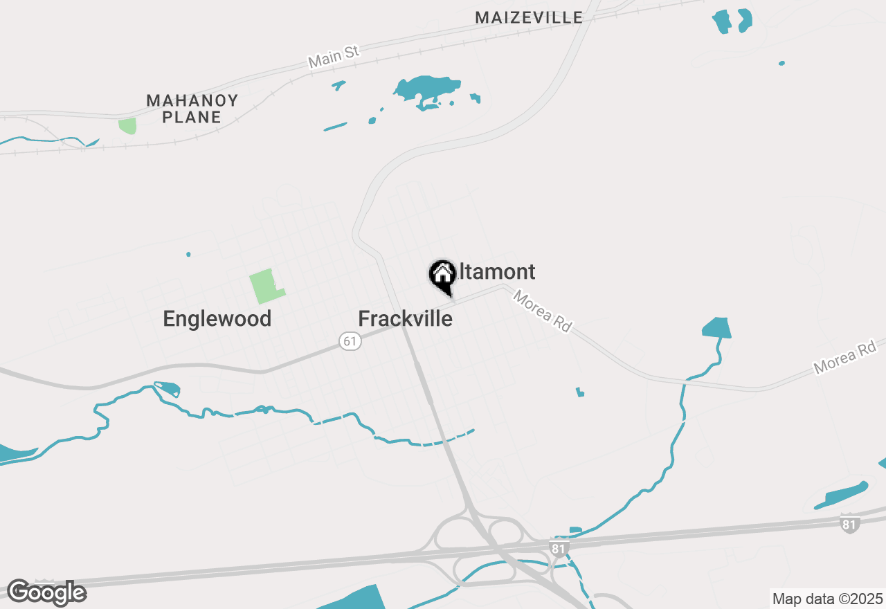Map of 0 Oak & Broad Mountain Ave, Frackville, PA 17931