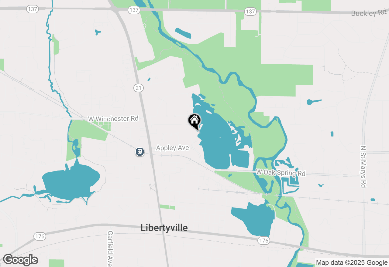 Map of 912 Sandstone Drive, Libertyville, IL 60048