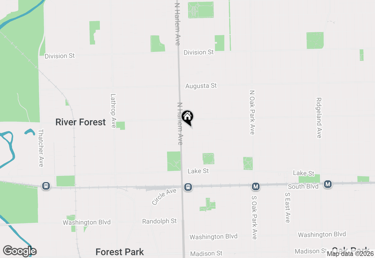 Map of 1120 Superior Street, Oak Park, IL 60302