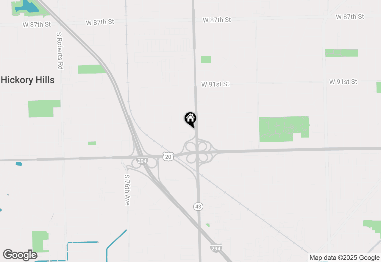 Map of 9340 S Harlem Avenue, Bridgeview, IL 60455