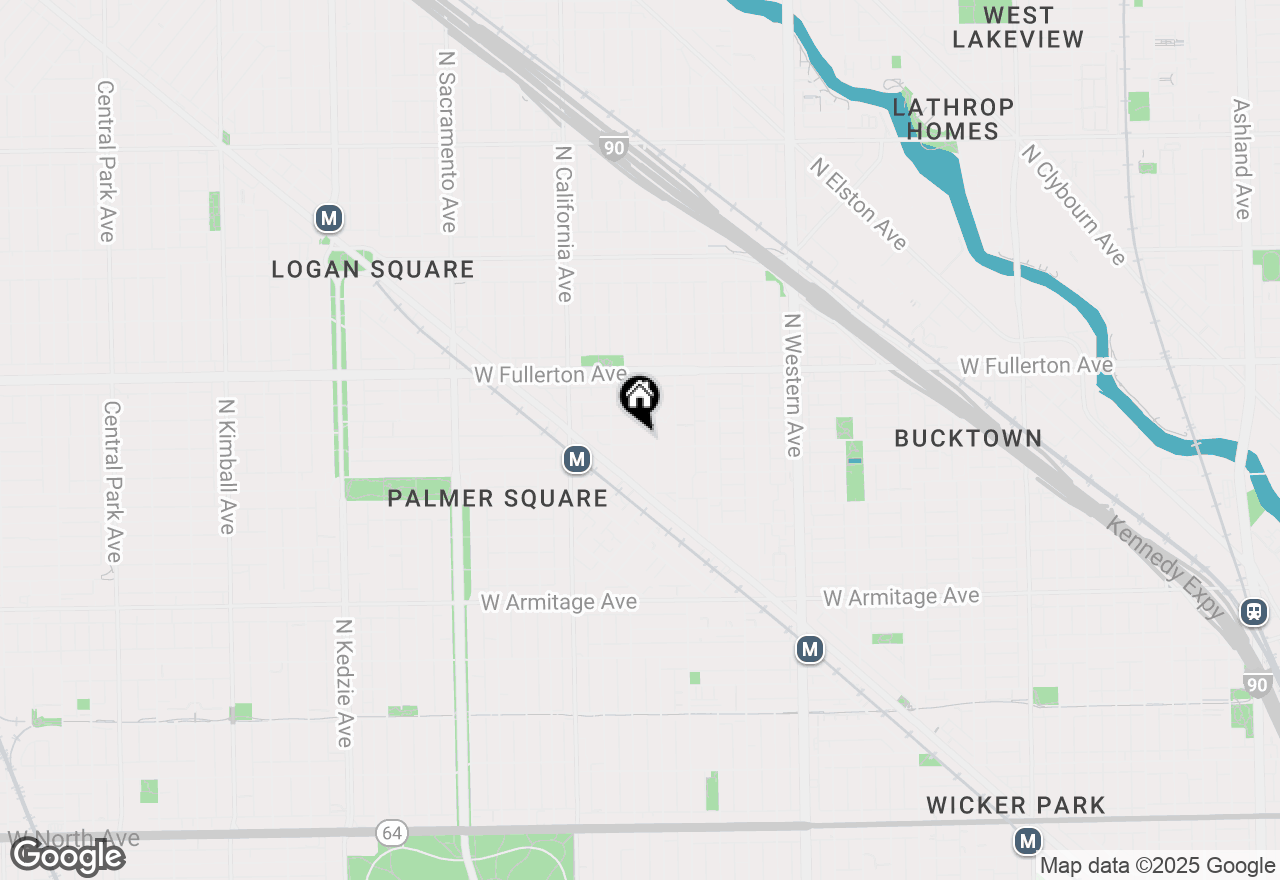 Map of 2638 W Lyndale Street, Chicago, IL 60647