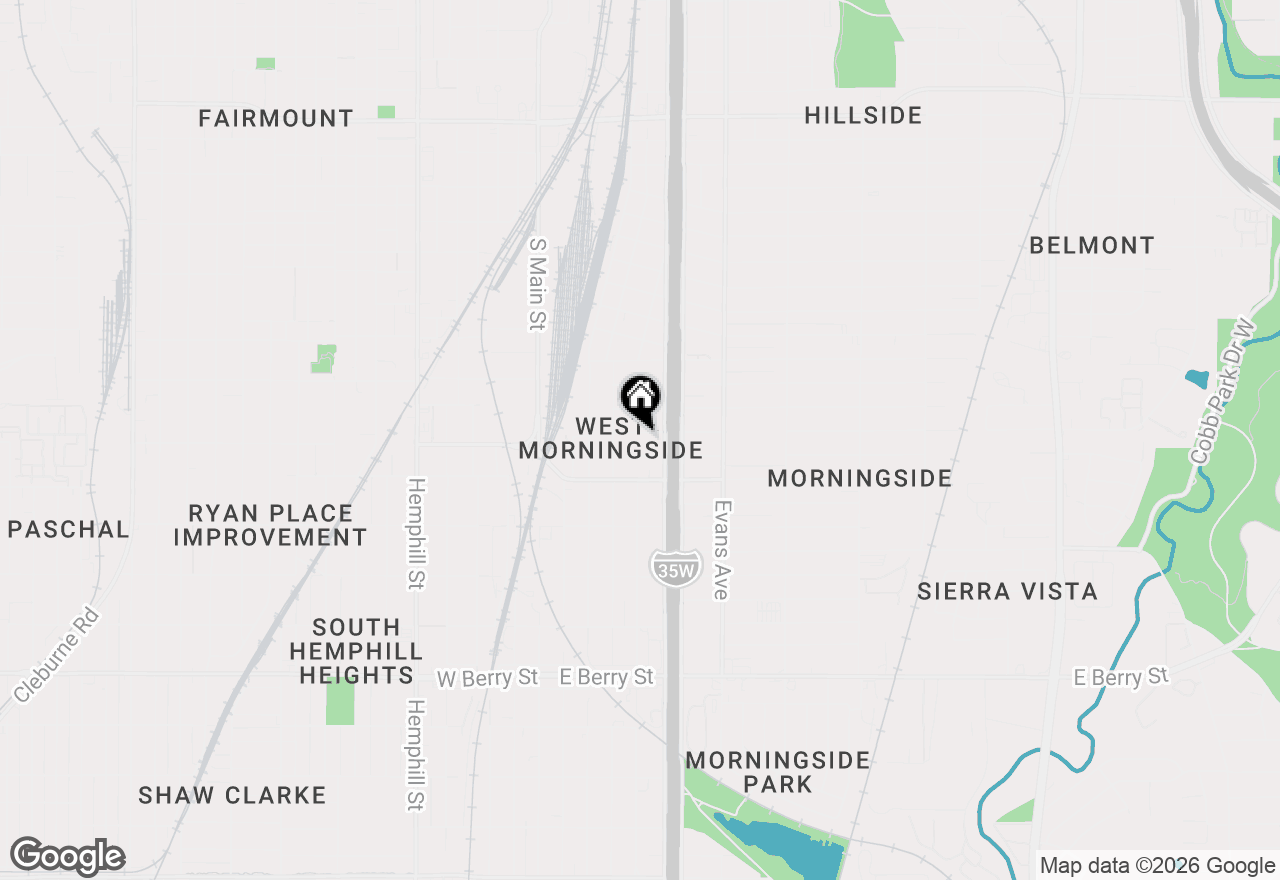 Map of 600 E Robert Street, Fort Worth, TX 76104