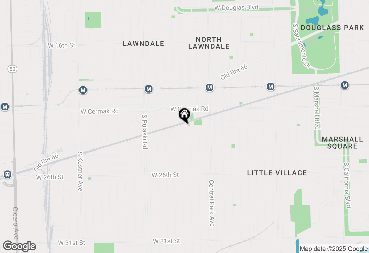 Map of 2300 S Ridgeway Avenue #2N, Chicago, IL 60623