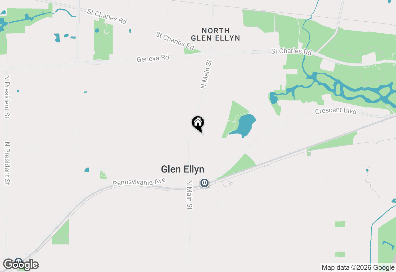 Map of 600 Forest Avenue, Glen Ellyn, IL 60137