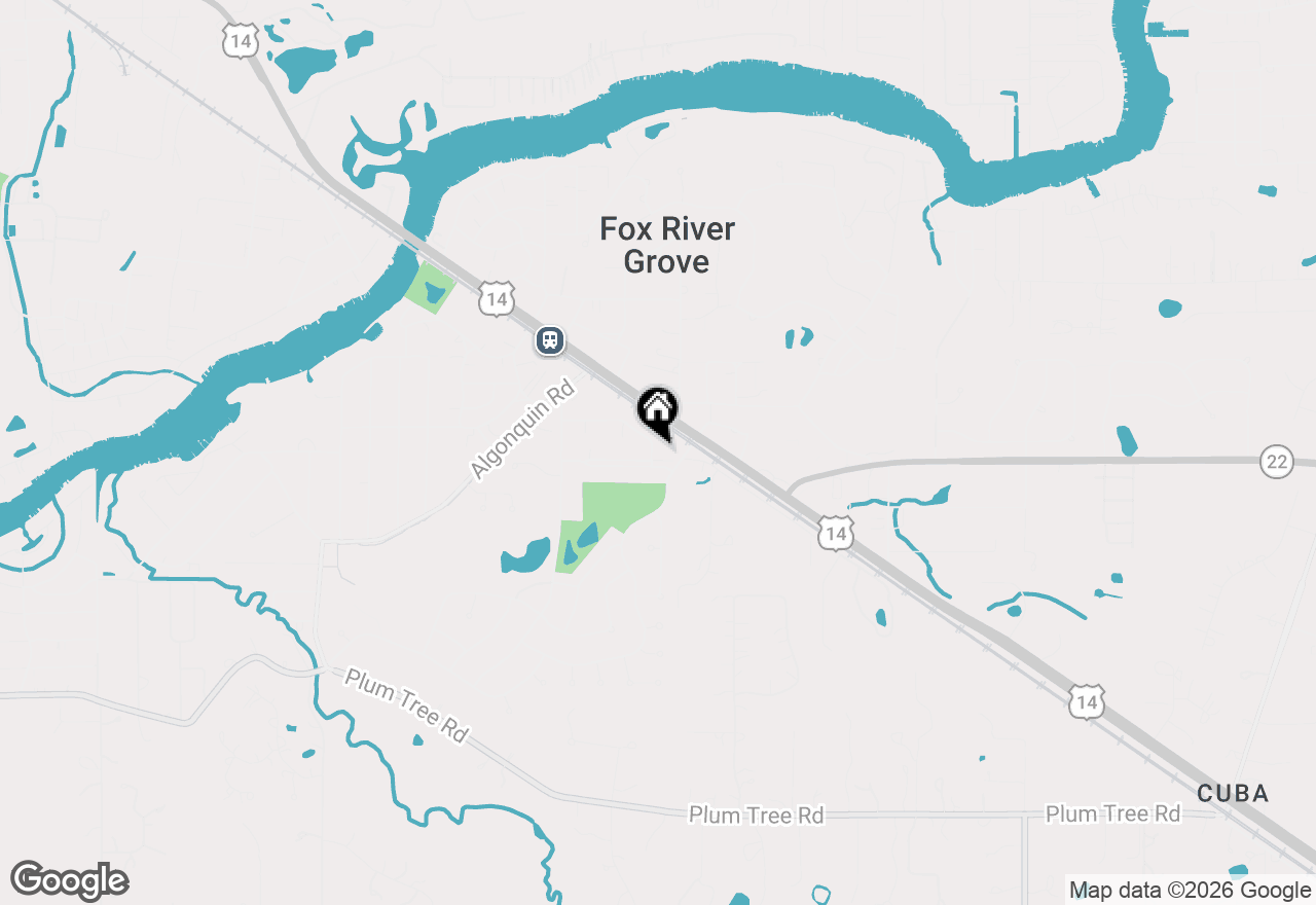 Map of 399 Asbury Avenue, Fox River Grove, IL 60021