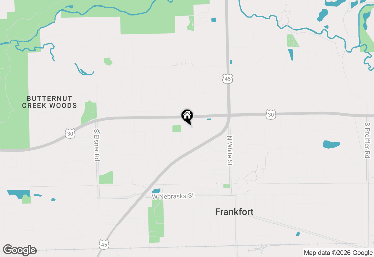 Map of 318 N Maple Street, Frankfort, IL 60423