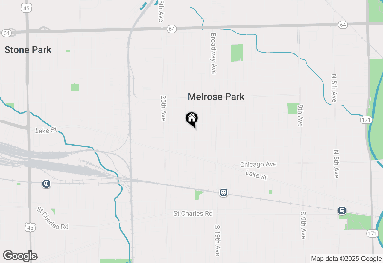 Map of 1101 N 22 Avenue N, Melrose Park, IL 60160