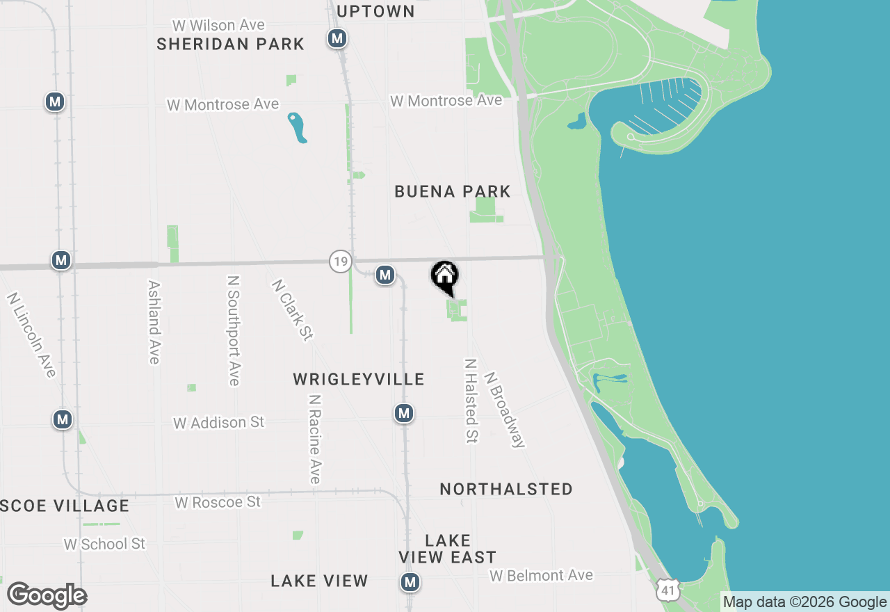 Map of 839 W Sheridan Road #216, Chicago, IL 60613