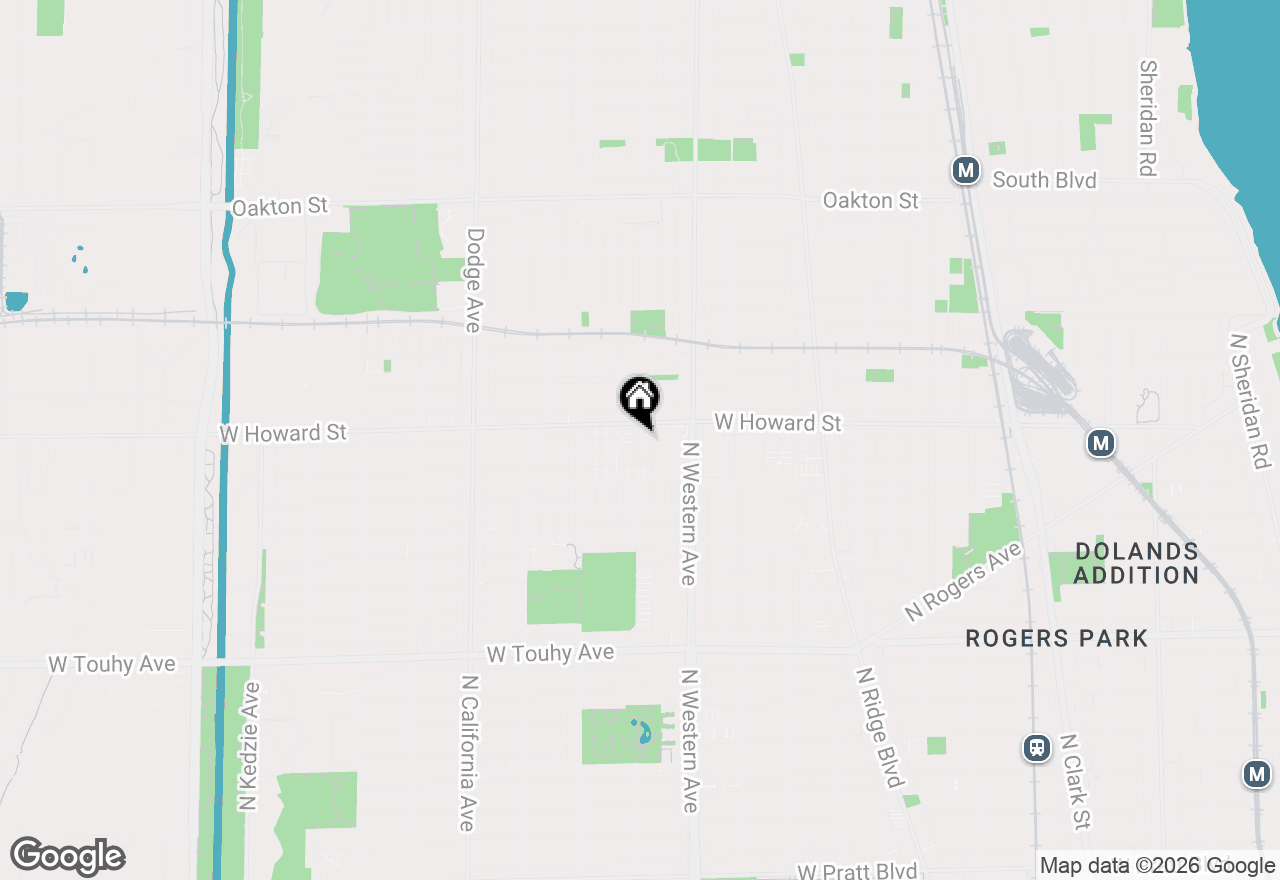 Map of 2451 W Howard Street #308, Chicago, IL 60645