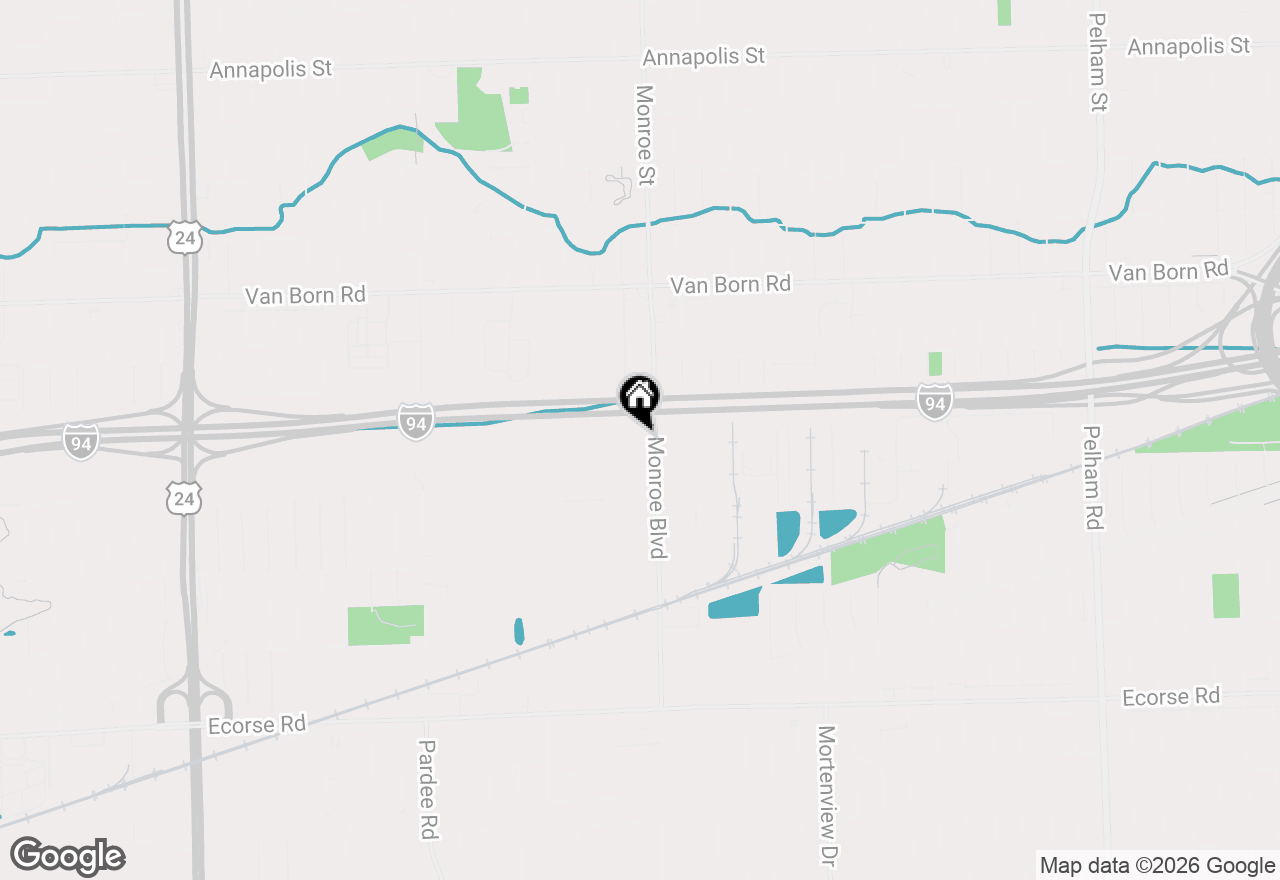 Map of 6252 Monroe Boulevard, Taylor, MI 48180