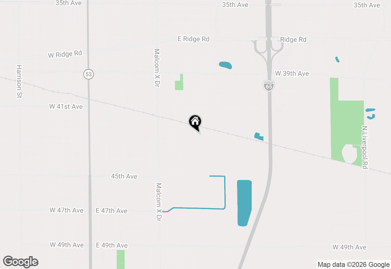 Map of 4255 Tennessee Street, Gary, IN 46409