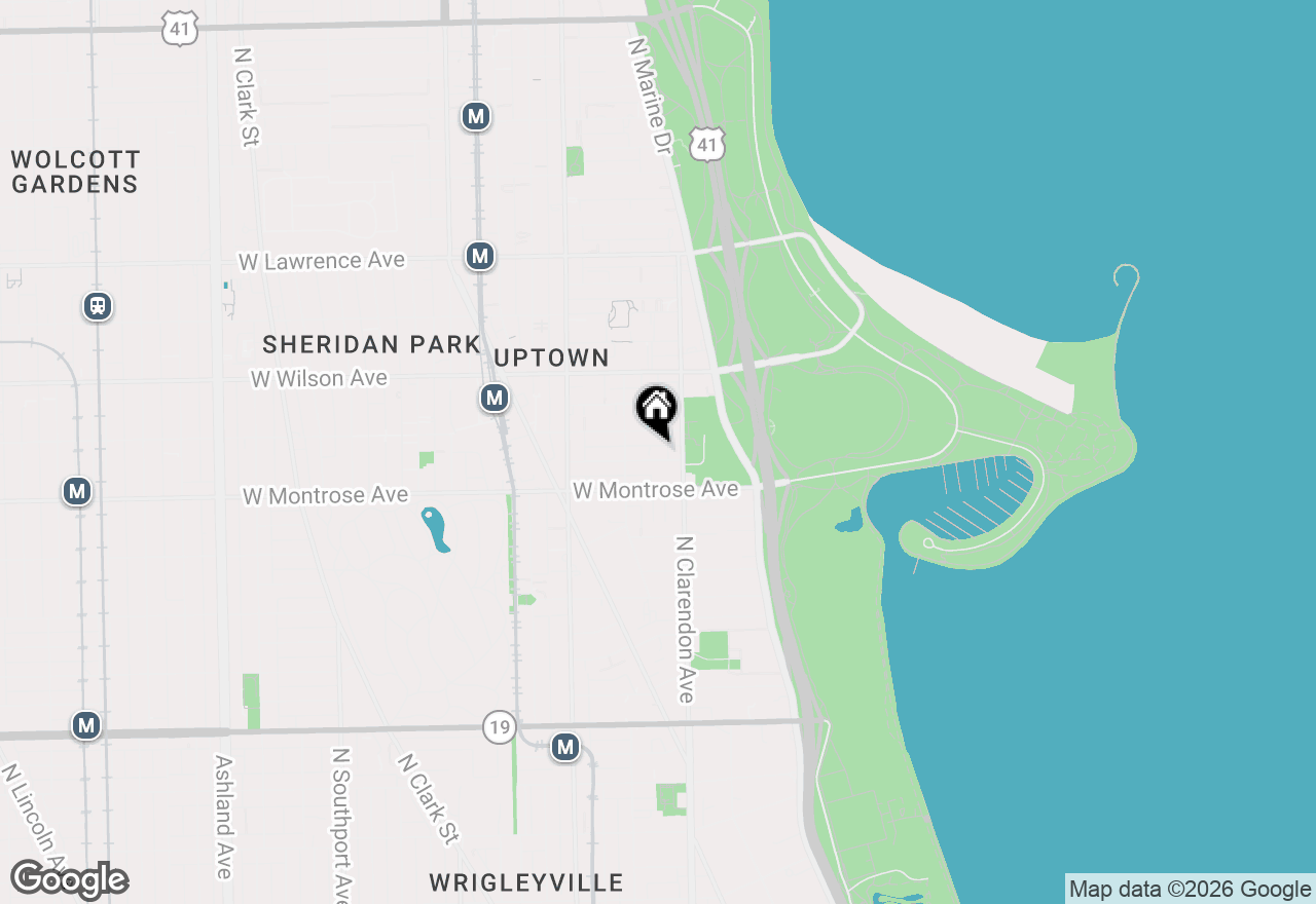 Map of 822 W Agatite Avenue #3E, Chicago, IL 60640