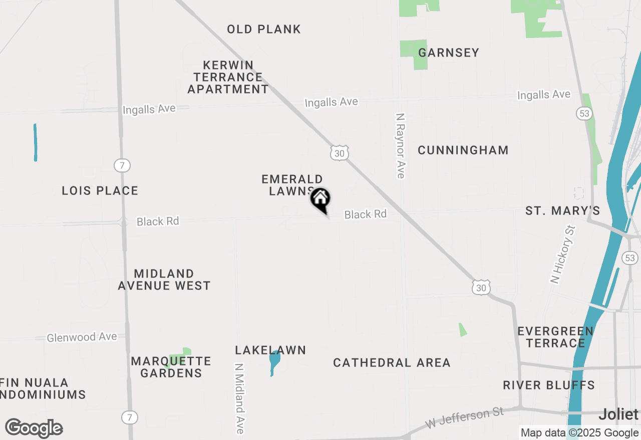 Map of 1020 Black Road, Joliet, IL 60435