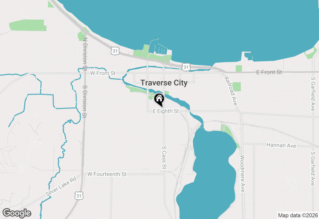 Map of 135 E Eighth Street, Traverse City, MI 49684