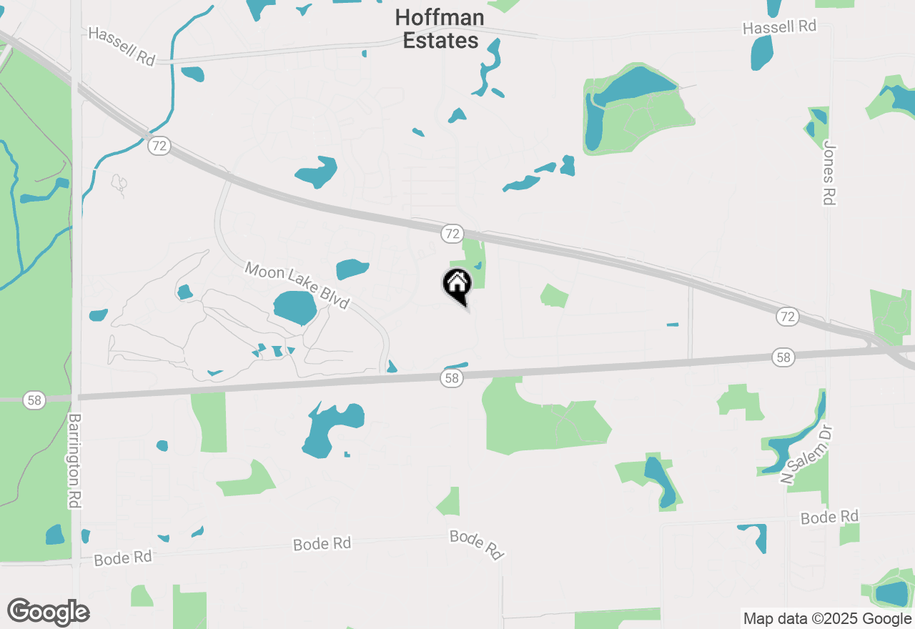 Map of 1646 Pebble Beach Drive, Hoffman Estates, IL 60169