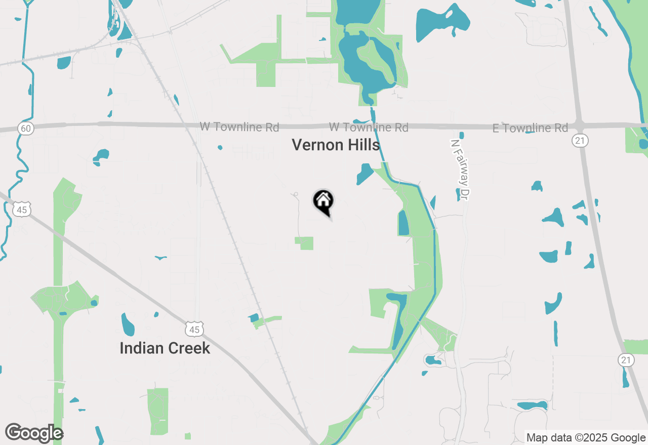 Map of 205 Arcadia Court, Vernon Hills, IL 60061