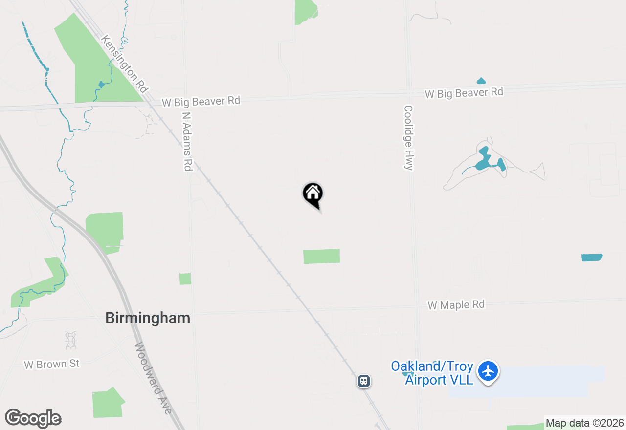 Map of 2093 Pembroke Road, Birmingham, MI 48009