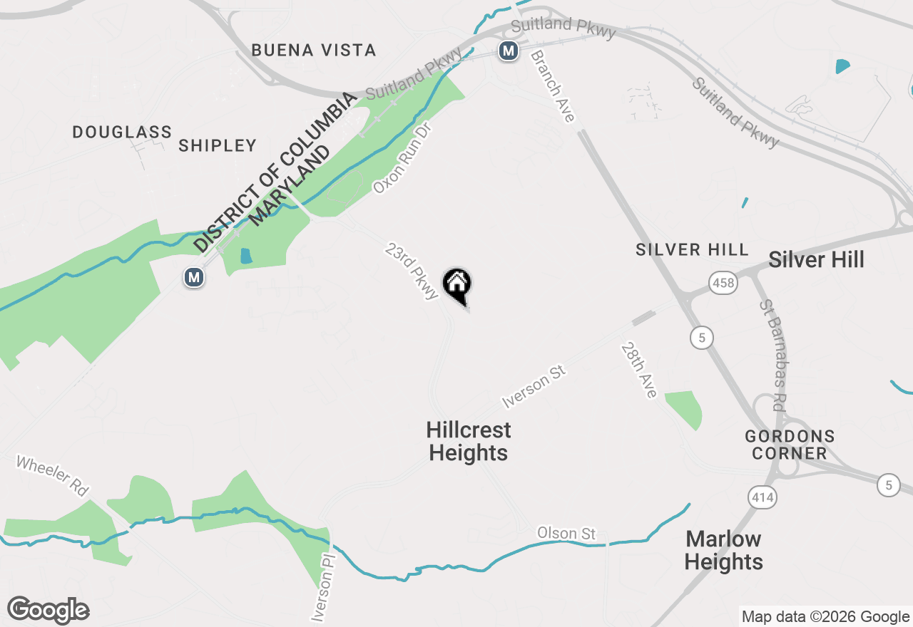 Map of 2300 Fairlawn Street, Temple Hills, MD 20748