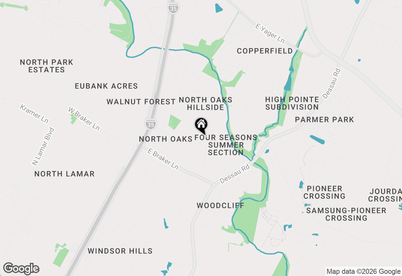 Map of 11510 Walnut Ridge Dr #B, Austin, TX 78753