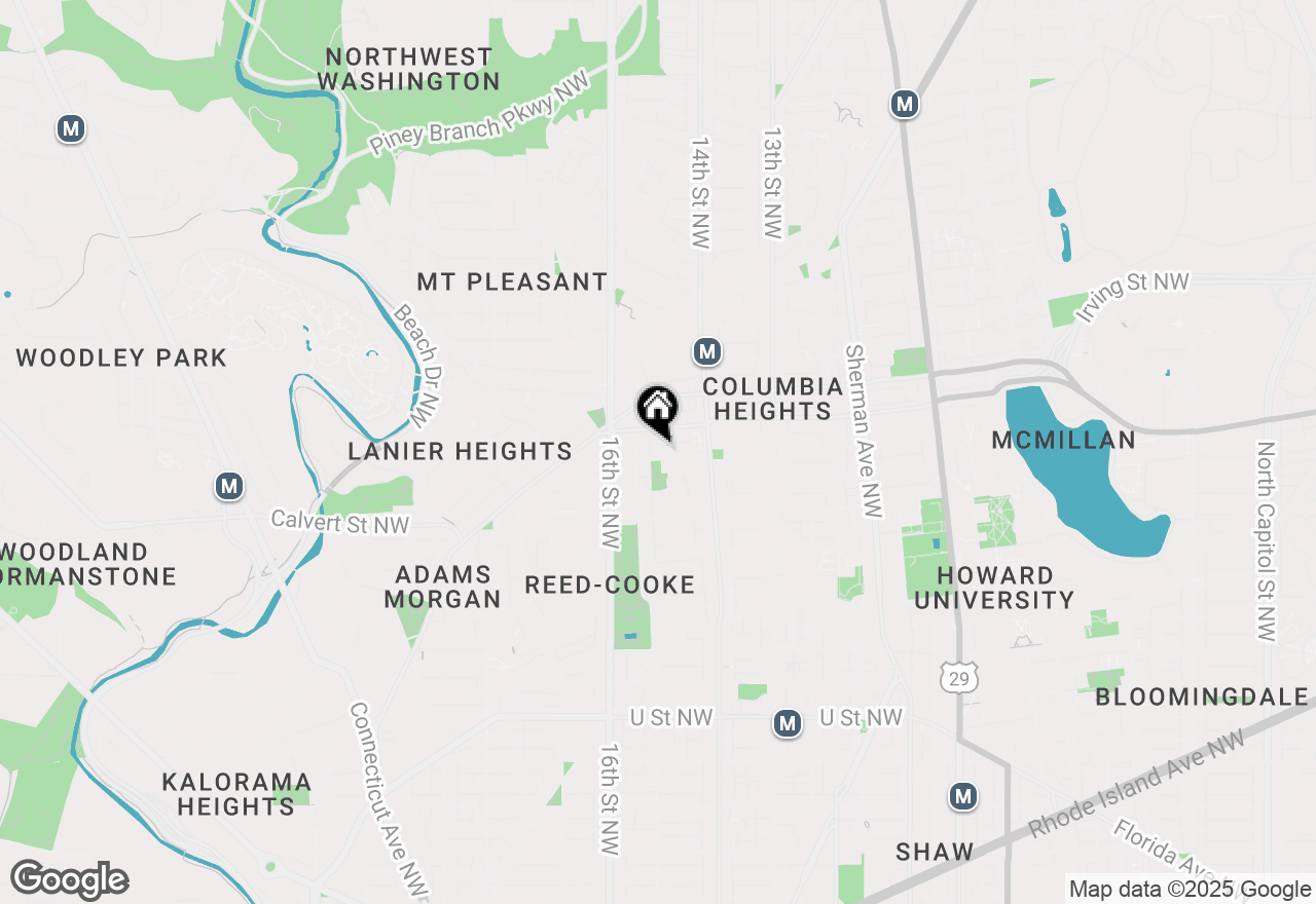 Map of 1453 Girard Street Nw #2, Washington, DC 20009