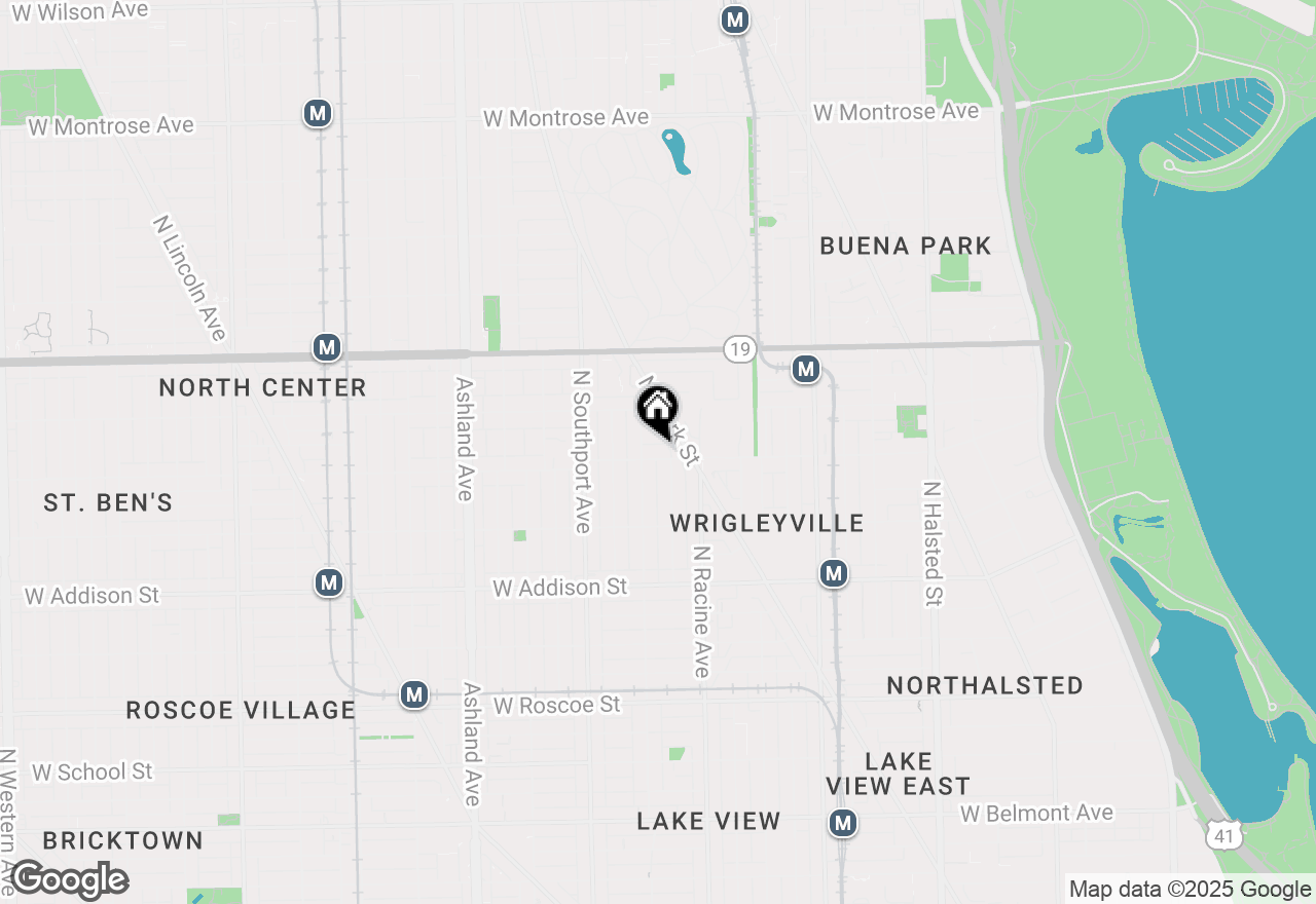 Map of 1242 W Grace Street #3, Chicago, IL 60613