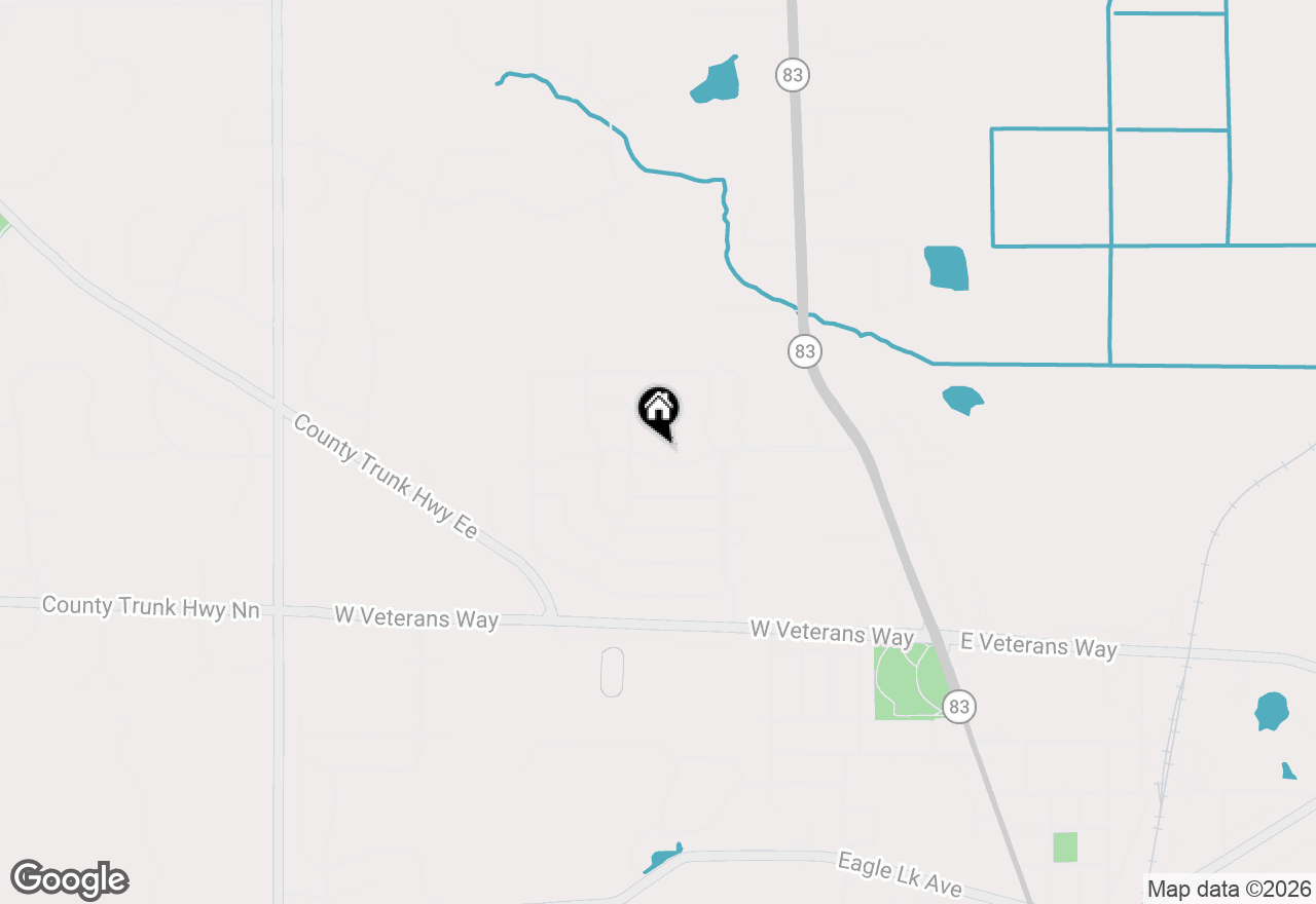 Map of 1425 Chapman Ct, Mukwonago, WI 53149