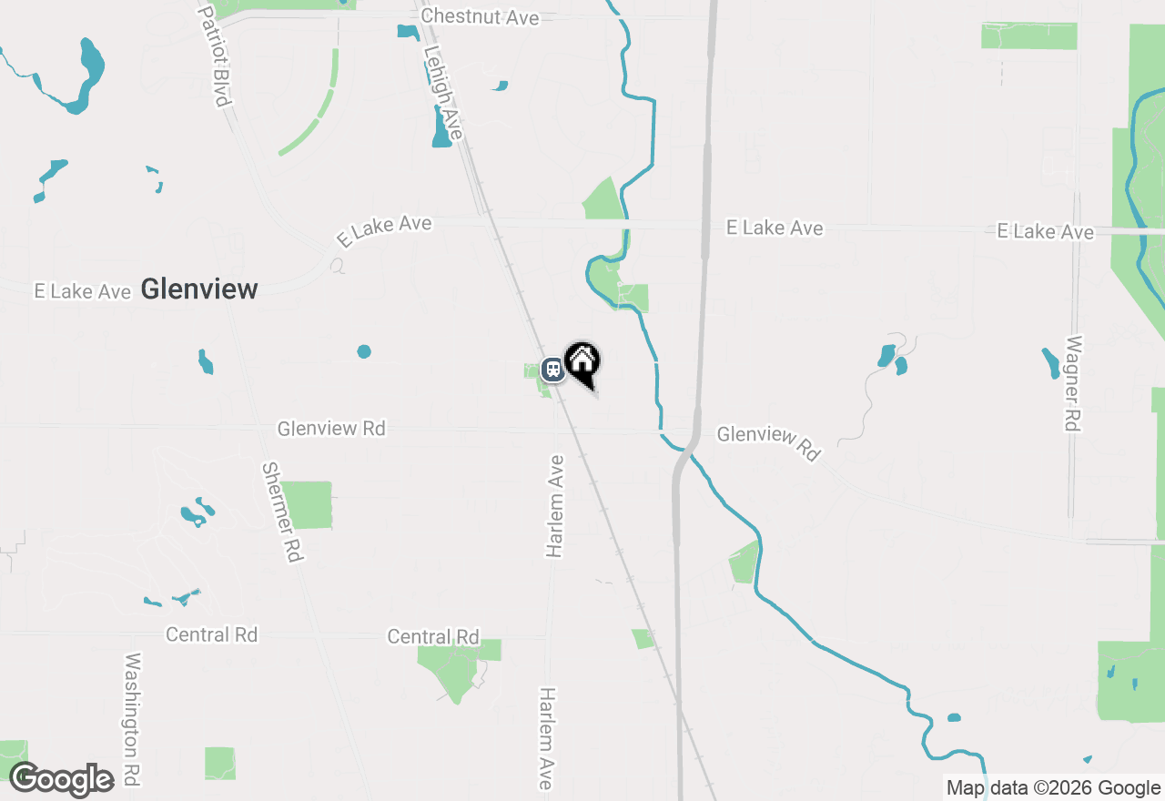 Map of 1853 Prairie Street, Glenview, IL 60025