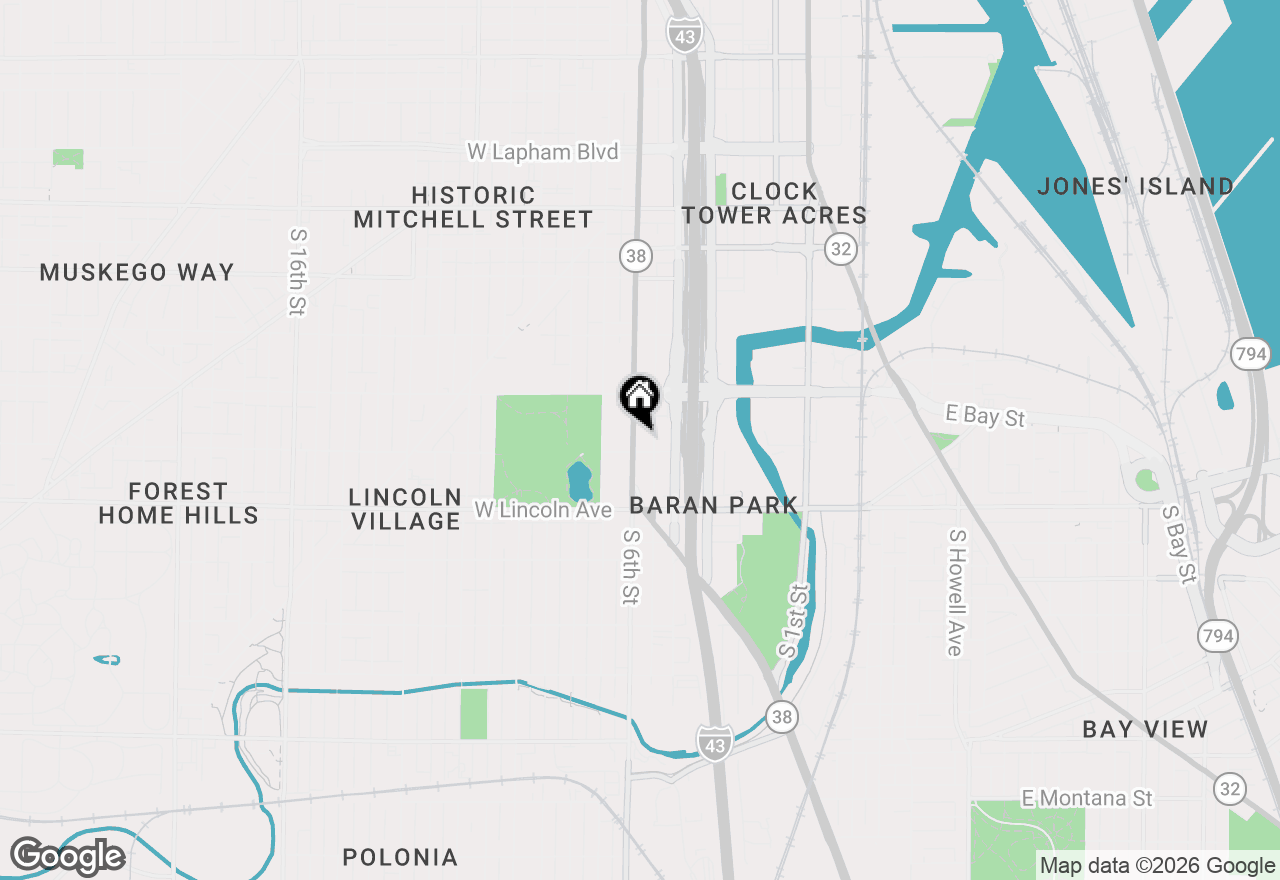 Map of 2166 S 6th St, Milwaukee, WI 53215