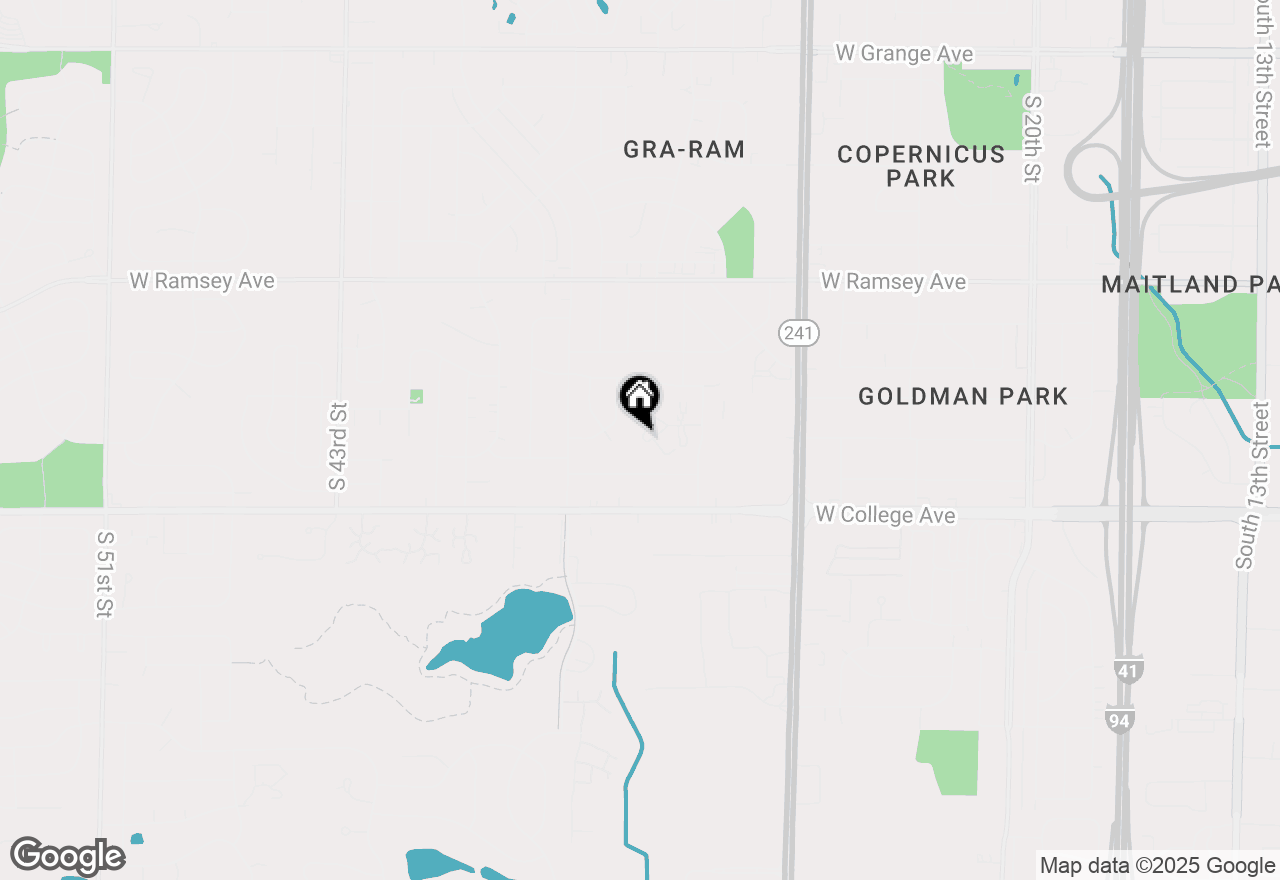 Map of 3195 W Mangold Ave #E, Greenfield, WI 53221