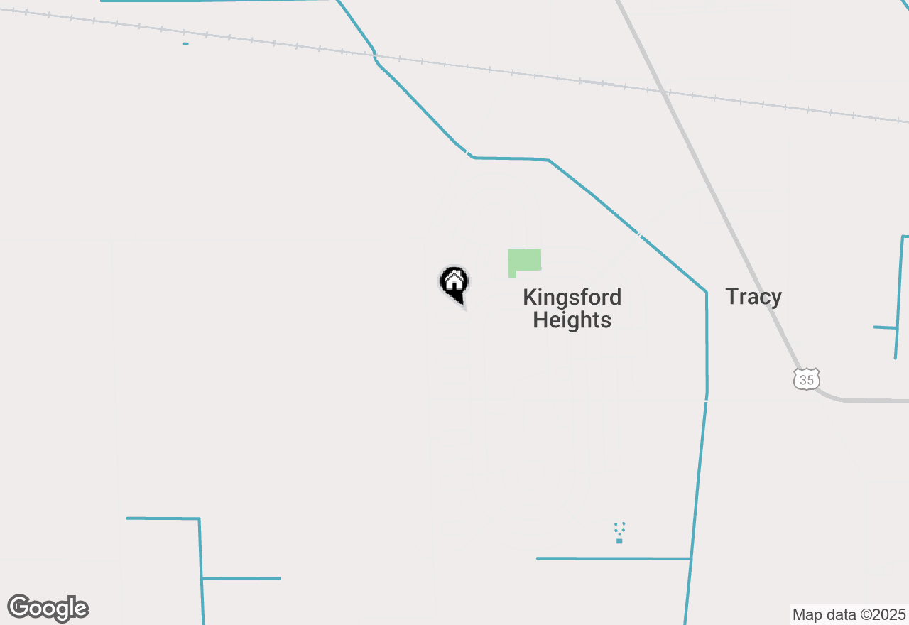 Map of 535 Evanston Road, Kingsford Heights, IN 46346
