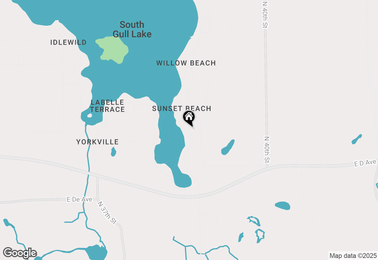 Map of 498 E Gull Lake Drive, Augusta, MI 49012